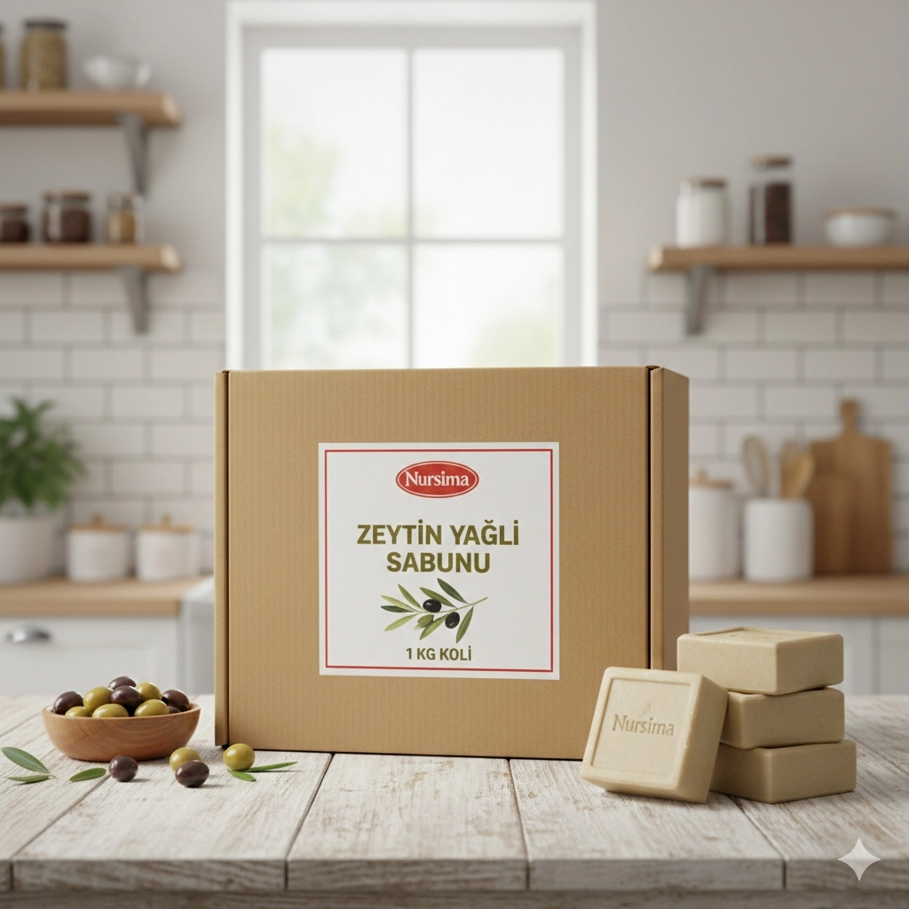 Nursima Zeytin Yağlı Sabunu 1 Kg Koli 25 Adet
