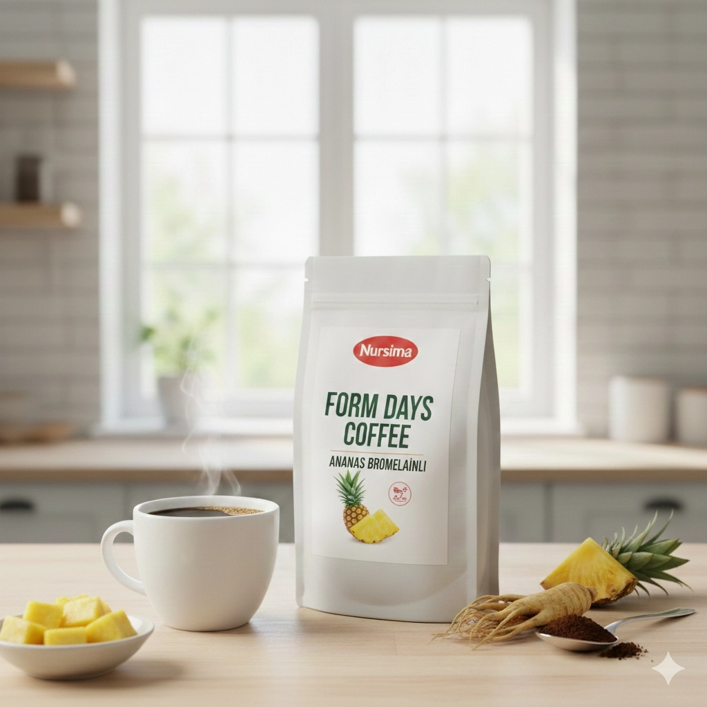 Nursima Form Days Coffee Ananas Bromelainli 100 Gr Koli 24 Adet