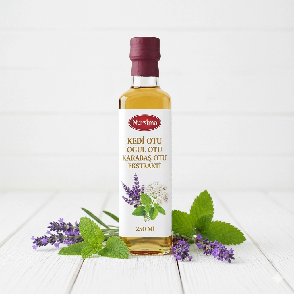 Nursima Kedi Otu Oğul Otu Karabaş Otu Ekstraktı 250 Ml
