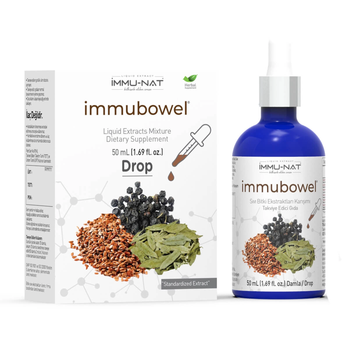 İmmu-Nat İmmu Bowel 50 ML Drop Damla Sıvı Ekstraktı