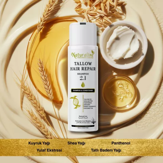 Naturaline Kuyruk Yağı Şampuanı 2/1 Arada 400 Ml