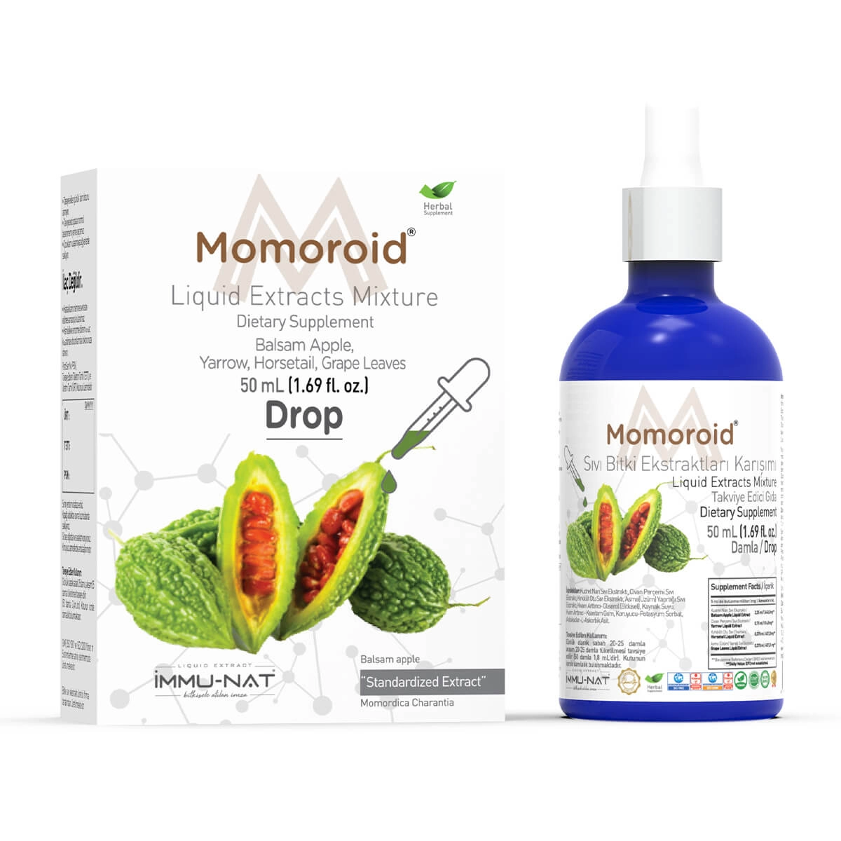 İmmu-Nat Momoroid 50 ML Drop Damla Sıvı Ekstraktı
