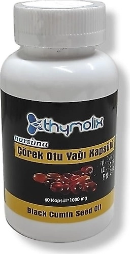 Thymolix Çörek Otu Yağı Kapsül 60 Adet Koli 12 Adet