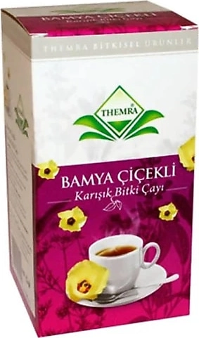 Themra Bamya Çiçekli Karışık Bitki Çayı 130 g Koli 15 Adet