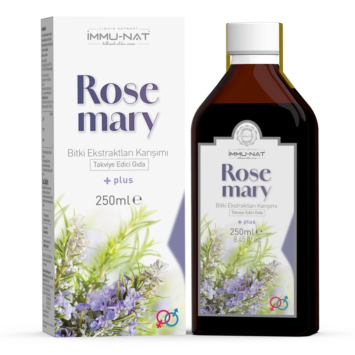 Immu-Nat Rose Mary Sıvı Bitki Ekstraktları Kar. 250 ML