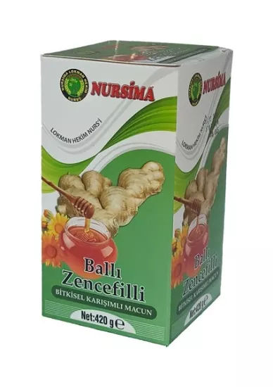 Nursima Ballı Zencefilli Bitkisel Karışımlı Macun 420 Gr