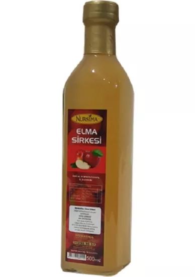 Nursima Elma Sirkesi Cam Şişe 500 Ml