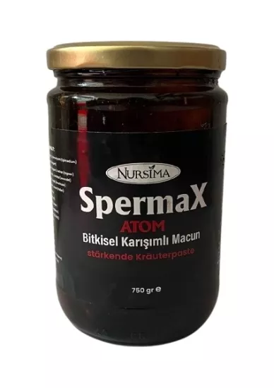 Nursima Spermax Atom Bitkisel Karışımlı Macun 750 Gr Koli 12 Adet