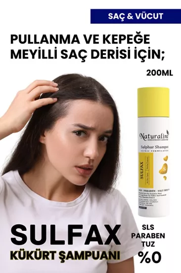 Naturaline Sülfax Kükürt Şampuanı – Saç Dökülmesi ve Kepeğe Karşı Etkili Bakım 200 Ml
