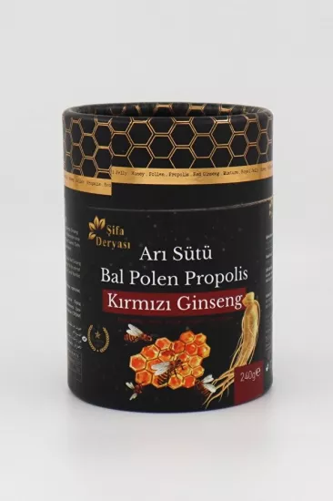 Şifa Deryası Arı Sütü Bal Polen Propolis Kırmızı Ginseng Macunu 240 gr