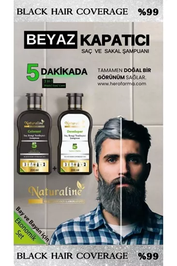 Naturaline Siyah Şampuan 200 Ml + 200 Ml