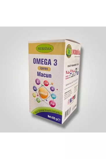 Nursima Omega 3 İçeren Macun Bitki Tohumları Propolis Karışımı 420 Gr