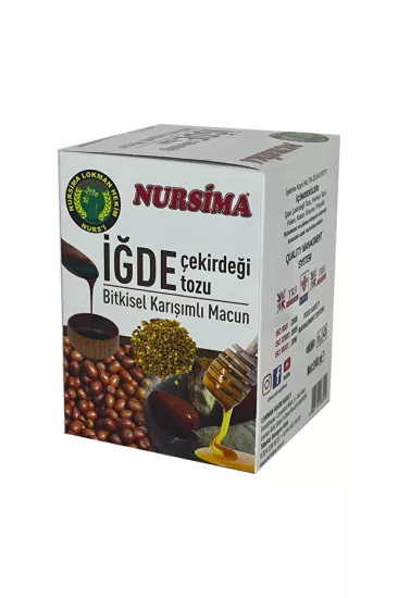 Nursima İğde Çekirdeği Tozu Bitkisel Karışımlı Macun 240 Gr