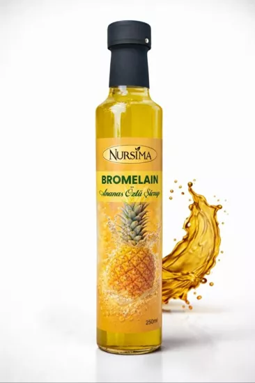 Nursima Bromelain Ananas Özlü Şurup 250 Ml Koli 12 Adet