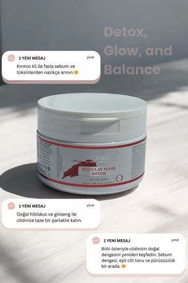 Naturaline Kırmızı Kill Maske Detox 250 Ml