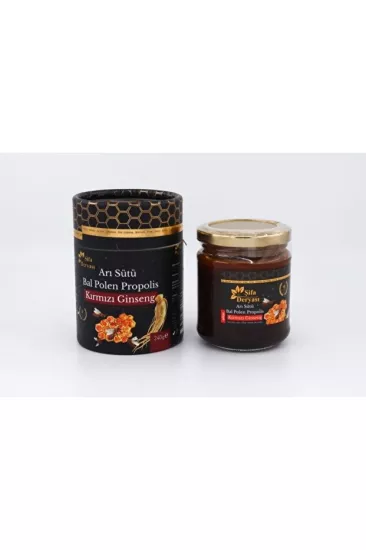 Şifa Deryası Arı Sütü Bal Polen Propolis Kırmızı Ginseng Macunu 240 gr