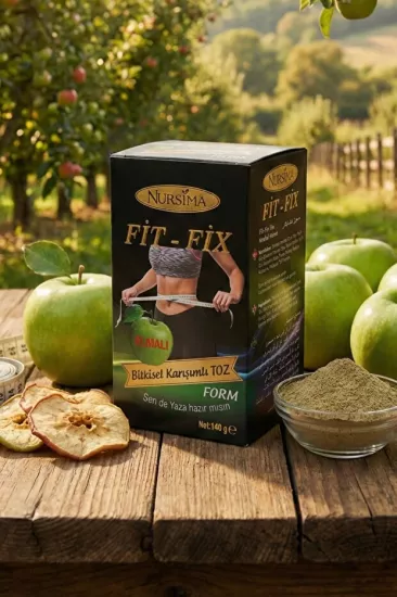 Nursima Fitfix Elmalı Bitkisel Karışımlı Toz 140 Gr