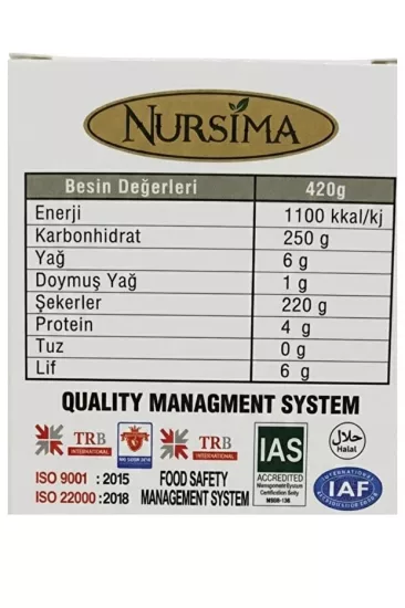 Nursima Soymuk Özlü Macun 420 Gr