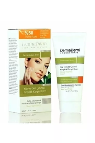 Dermaderm Yüz ve Göz Çevresi Kırışıklık Karşıtı Krem 100 g Koli 12 Adet