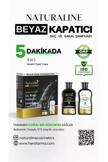 Naturaline Siyah Şampuan 200 Ml + 200 Ml