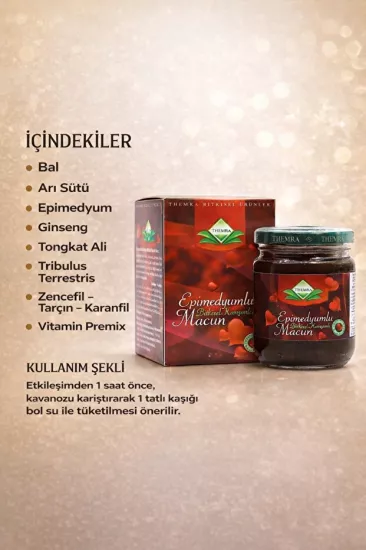 Themra Epimedyumlu Bitkisel Karışımlı Macun 43 Gr Koli 24 Adet