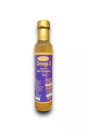 Nursima Omega 3 İçeren Bitki Tohumları Özü Syrup 250 Ml Koli 12 Adet