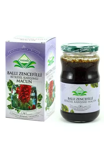 Themra Ballı Zencefilli Bitkisel Karışımlı Macun 420 GR Koli 15 Adet