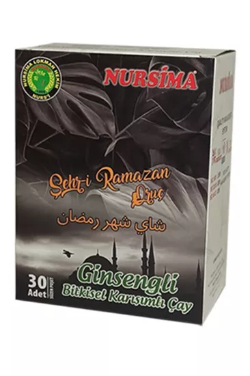Nursima Ginsengli Bitkisel Karışımlı Çay 30 Süzen Poşet