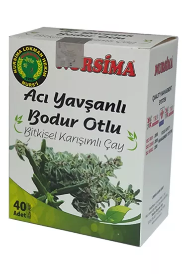 Nursima Acı Yavşanlı Bodur Otlu Bitkisel Karışımlı Çay 40 Süzen Poşet