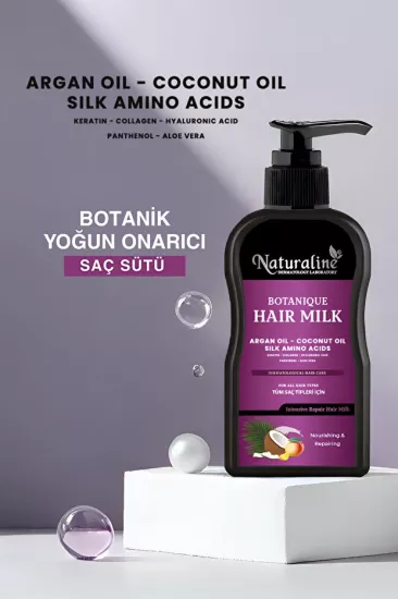 Naturaline Botanik Şaç Sütü Besleyici Onarıcı Krem 200 Ml