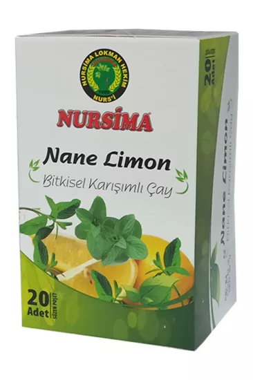 Nursima Nane Limon Bitkisel Karışımlı Çay 20 Süzen Poşet