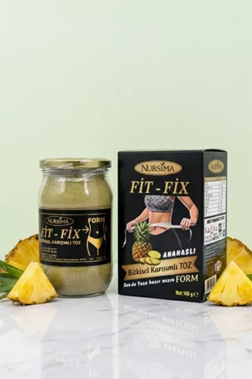 Nursima Fitfix Ananas Özlü Bitkisel Karışımlı Toz 140 Gr
