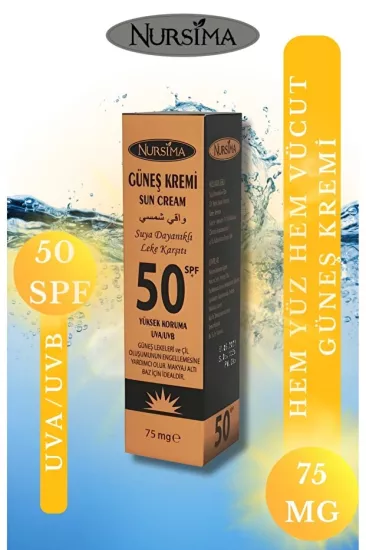 Nursima Güneş Kremi 75 Mg