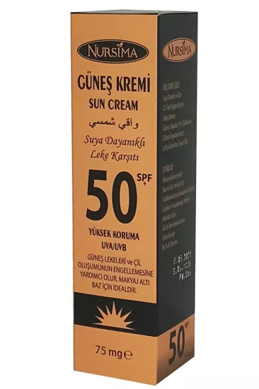 Nursima Güneş Kremi 75 Mg