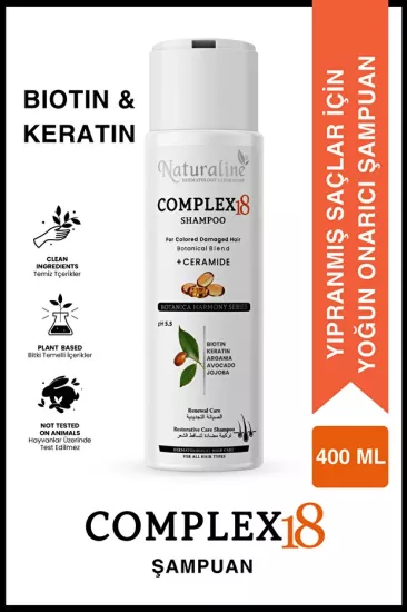 Naturaline Complex 18 Şampuan + Seramid 400 Ml