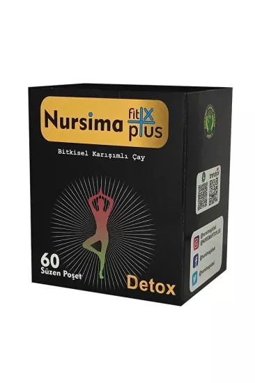 Nursima Fit X Plus Detox Çayı 60 Süzen Poşet Koli 18 Adet