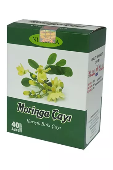 Nursima Moringa Çayı Karışık Bitki Çayı 40 Süzen Poşet Koli 24 Adet