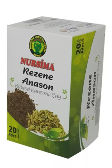 Nursima Rezene Anason Bitkisel Karışımlı Çay 20 Süzen Poşet