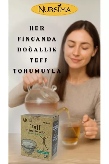 Akkışla Teff Tohumlu Karışık Bitki Çayı 40  Süzen Poşet