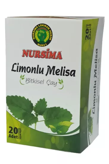 Nursima Limonlu Melisa Bitkisel Çay 20 Süzen Poşet