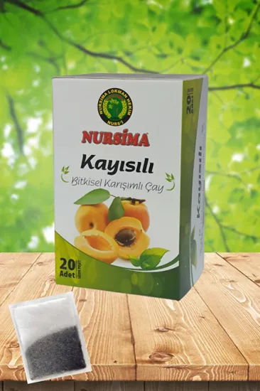 Nursima Kayısılı Bitkisel Karışımlı Çay 20 Süzen Poşet