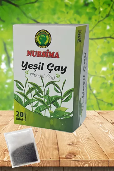 Nursima Yeşil Çayı Bitkisel Çay 20 Süzen Poşet