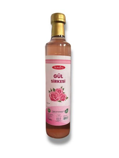 Nursima Gül Sirkesi Cam Şişe 500 Ml Koli 12 Adet