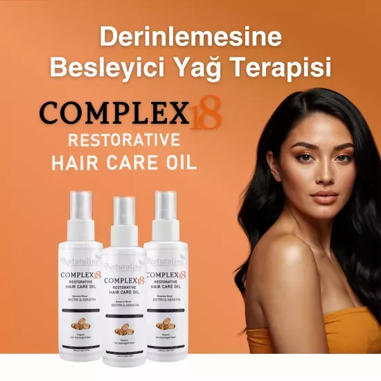 Naturaline Complex 18 Onarıcı Şaç Bakım Yağı Biotin Keratin 100 Ml