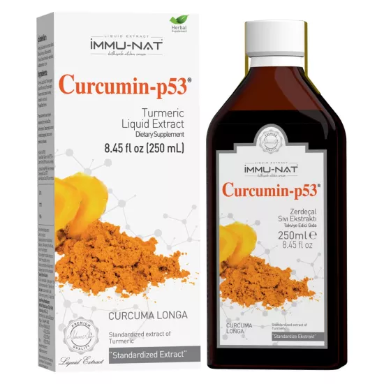 Immu-Nat Zerdeçal Ekstraktı Curcumin-p53 250 ML