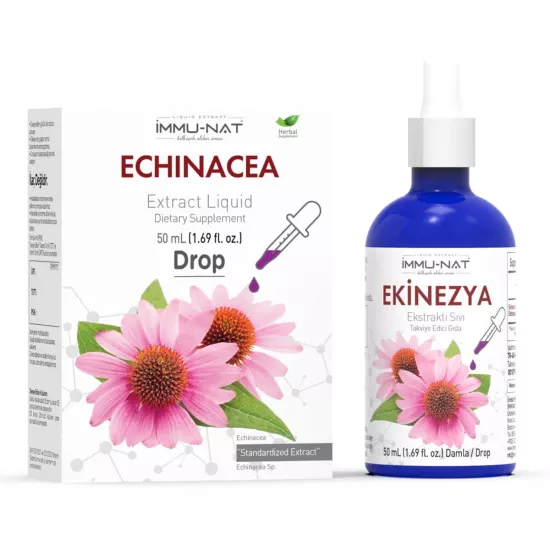 İmmu-Nat Ekinezya Ekstraktı 50 ML Drop Damla Sıvı Ekstraktı