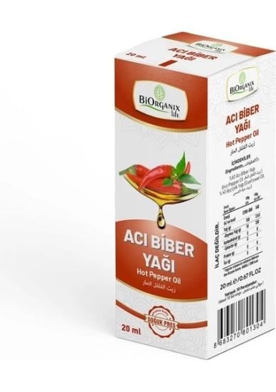 Biorganix Acı Biber Yağı 20 Ml