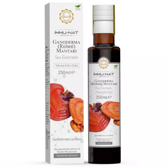 İmmu-Nat Ganoderma (Reishi) Mantarı Ekstraktı Sıvı Ekstresi 250 ML