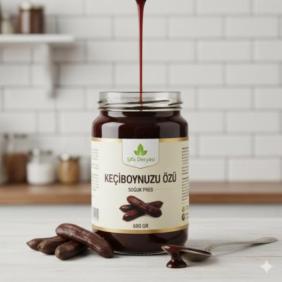 Şifa Deryasi Keçiboynuzu Özü Soğuk Pres 680 Gr Pekmezi