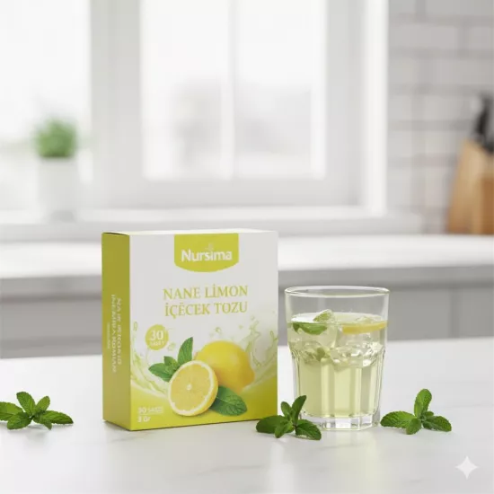 Nursima Nane Limon Aromalı İçecek Tozu 3 Gr 30 Şaset Koli 30 Adet